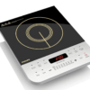 Philips Viva Collection HD4928/01 2100-Watt Induction Cooktop, Soft Touch Button with Crystal Glass (Black)